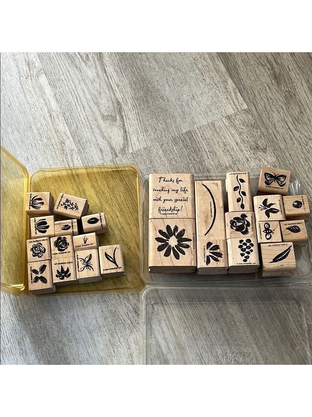 Retired Stampin Up floral Watercolor stamps